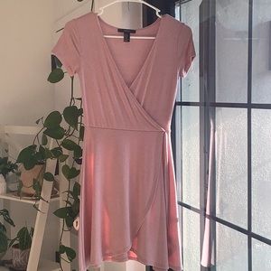 Forever 21 XS pink wrap dress